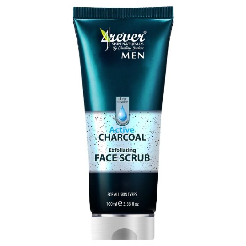 4rever-mens-active-charcoal-exfoliating-face-scrub-100ml-606356.jpg 4Rever Men Charcoal Face Scrub 100Ml - Image 1
